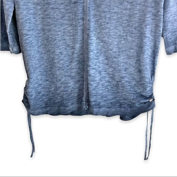 Cecil 100% Cotton Burnout V Neck Side Tie Top - Picture 4 of 8